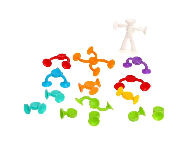 Joc de constructie cu ventuze, Sibelly, 7 piese