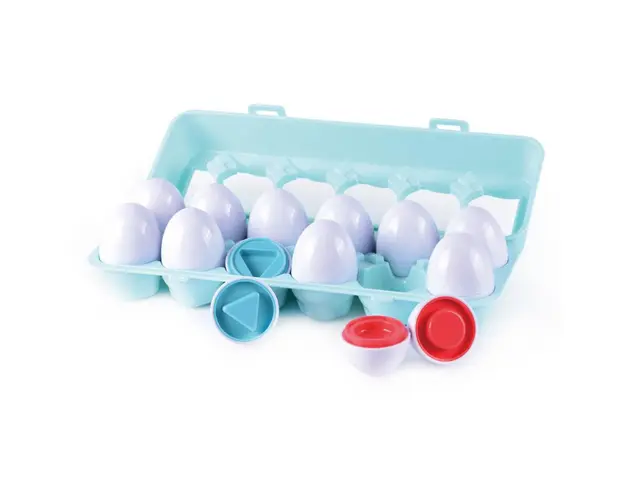 Jucarie bebelusi, Minibo, Oua cu forme geometrice, 24 piese