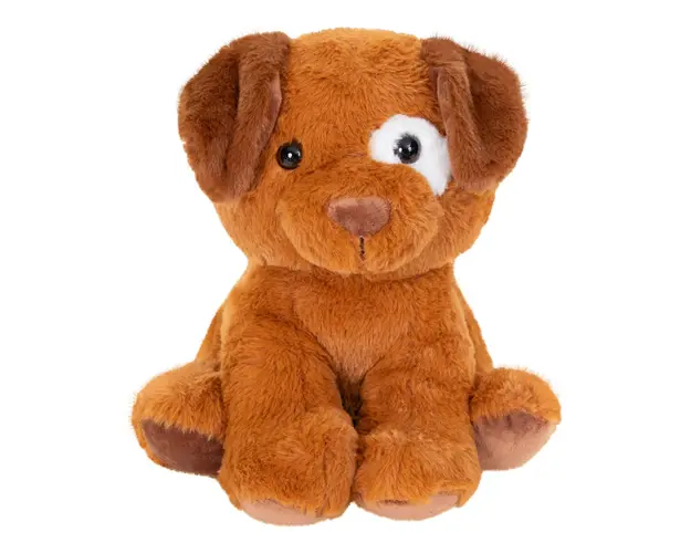 Jucarie de plus, Puffy Friends, Catelus, Maro, 32 cm