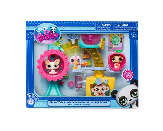 Set de joaca cu 2 animalute, Littlest Pet Shop, Carusel
