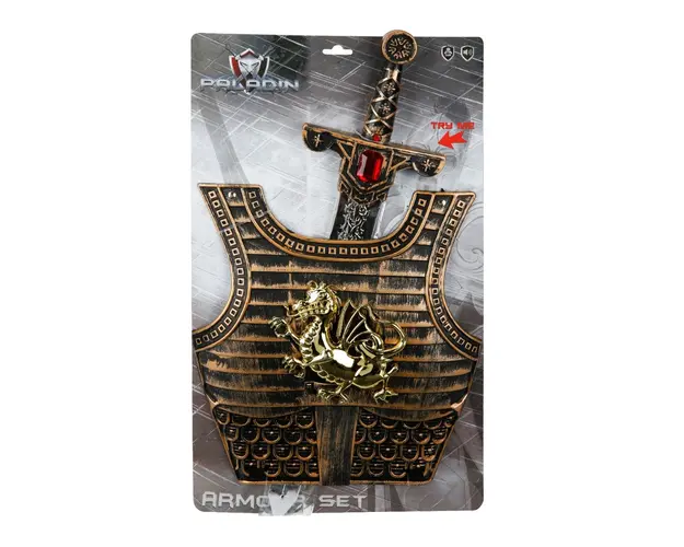 Set pentru cavaler, sabie si armura cu lumini si sunete, Paladin