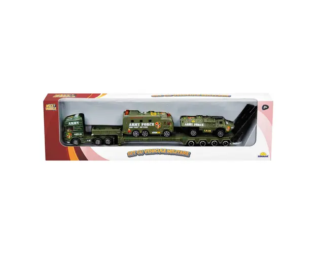 Set cu vehicule militare, Maxx Wheels, Autobuz si Vehicul