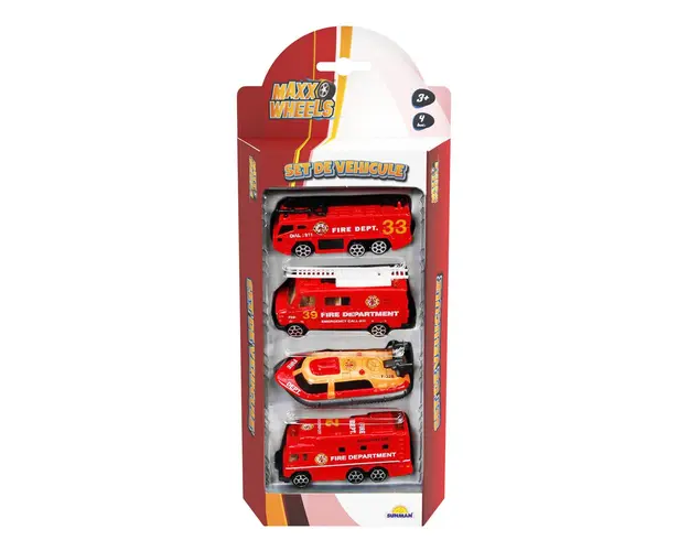 Set de vehicule, Maxx Wheels, Pompieri