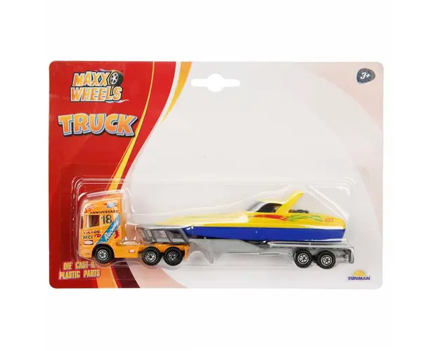 Set transportator cu barca, Maxx Wheels