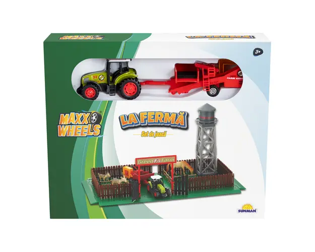 Set de joaca vehicule de la ferma, Maxx Wheels
