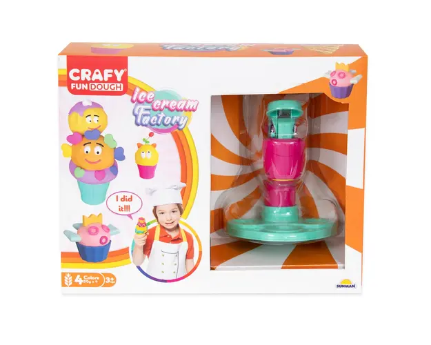Set creativ de modelare, Crafy, Fabrica de inghetata, 29 piese
