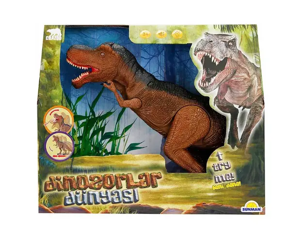 Figurina Dinozaur cu lumini si sunete, Crazoo, Maro