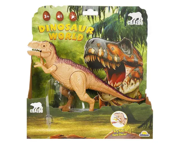Figurina dinozaur cu sunet si lumina, Crazoo, Maro
