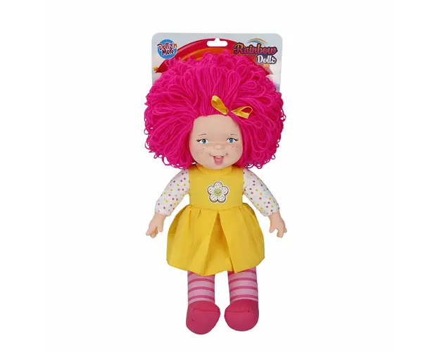 Papusa Rainbow Dolls, Dollz n More, cu par roz, 45 cm