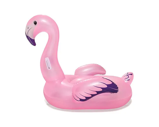 Saltea gonflabila cu manere, Bestway, Flamingo, 127 x 127 cm