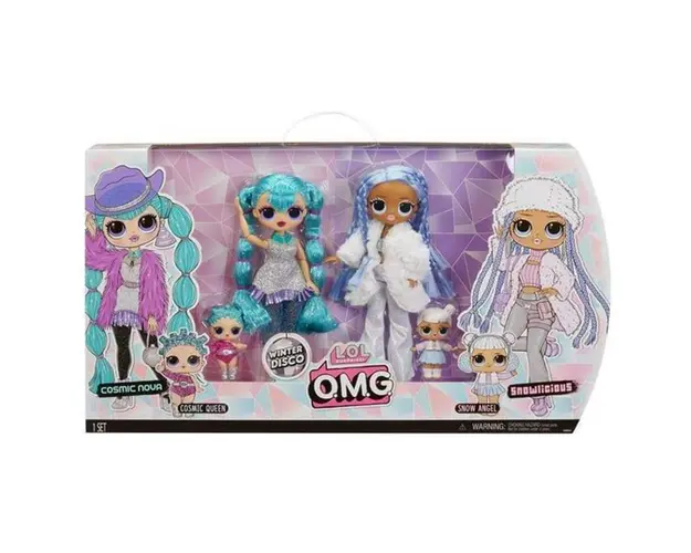 Set 2 papusi LOL Surprise OMG Winter Disco, Cosmic Nova si Snowlicious