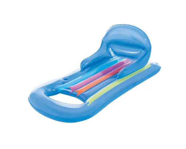 Saltea gonflabila cu spatar, Bestway, Bleu, 161 x 84 cm