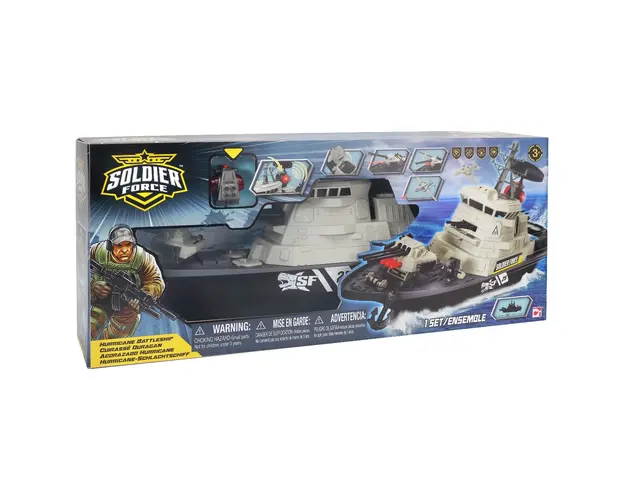 Set nava de lupta cu 2 figurine soldati, Soldier Force