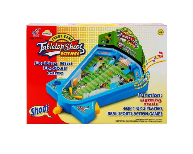 Mini joc de fotbal cu sunete si lumini, 21 x 13 x 8 cm