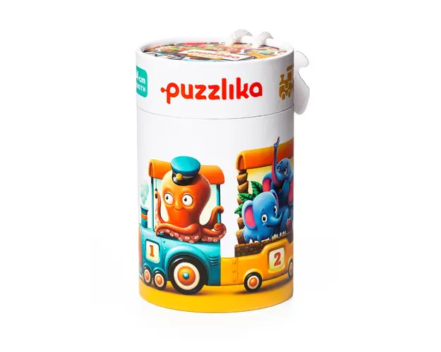 Puzzle din lemn, Cubika, Trenuletul vesel, 20 piese