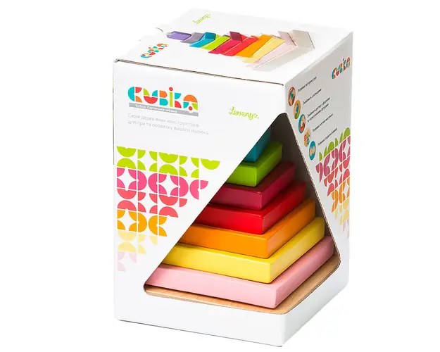 Joc din lemn, Cubika, Piramida, 9 piese