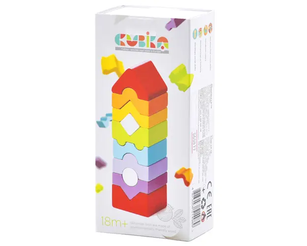 Joc din lemn, Cubika, Turnul, 10 piese