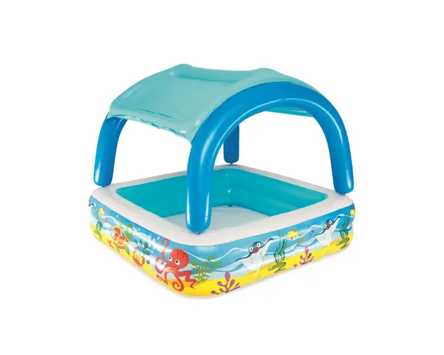 Piscina gonflabila cu acoperis, Bestway, model ocean, 140 x 140 x 114 cm