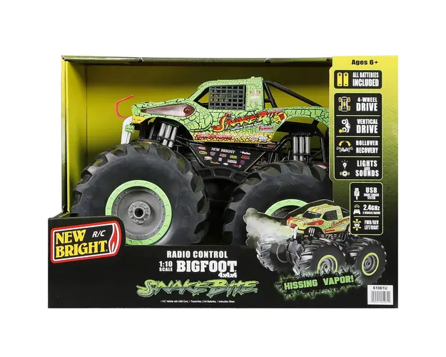 Masina de teren 4x4 cu telecomanda, New Bright, Snake Bite, 1:10