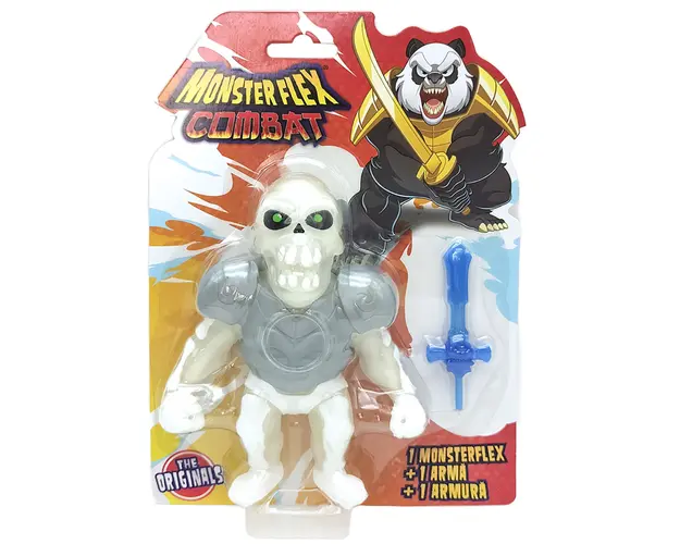 Figurina Monster Flex Combat, Monstrulet care se intinde, Knight Skeleton