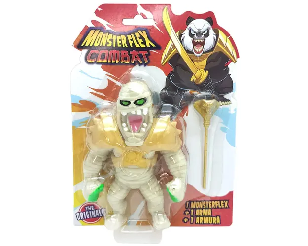 Figurina Monster Flex Combat, Monstrulet care se intinde, Mummy