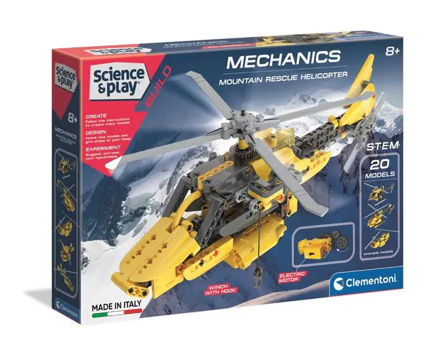 Kit de constructie Clementoni, Elicopeter Montan de Salvare