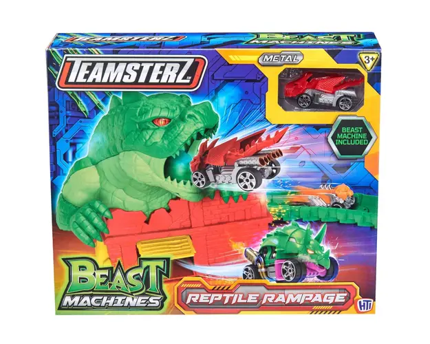 Set de joaca cu masinuta, Teamsterz Beast Machines Reptile Rampage