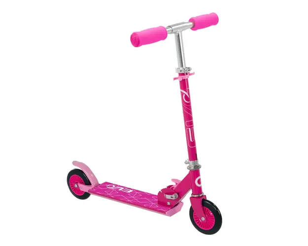 Trotineta cu 2 roti, pliabila, Evo, Inline Scooter, Roz