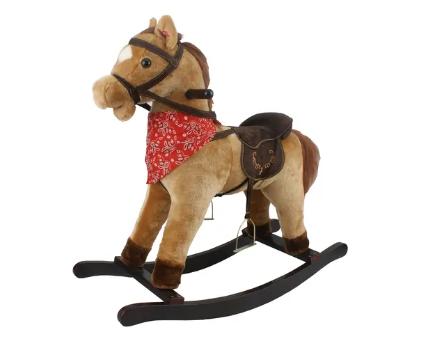 Calut balansoar, Puffy Friends, Rocking Horse, Bej