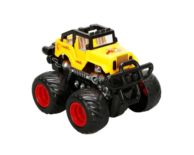 Masinuta Off-Road, Maxx Wheels, Galben, 13 cm