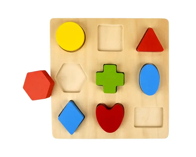 Joc educativ, Woody, Forme si culori, 9 piese