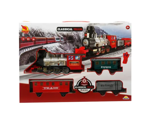 Trenulet cu lumini si sunete, Suncon, Classical Train, 29 piese