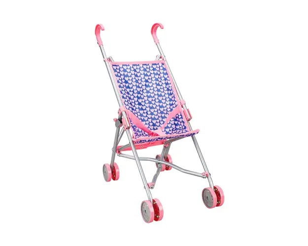Carucior pliabil pentru papusi, Melobo, Inimioare