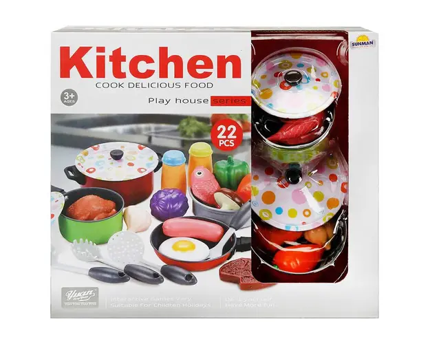 Set de gatit, Sunman Little Chef, 22 piese