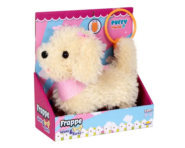 Jucarie de plus interactiva, catelus Frappe, Puffy Friends