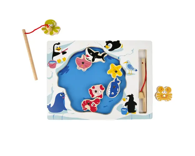 Joc magnetic de pescuit, Woody