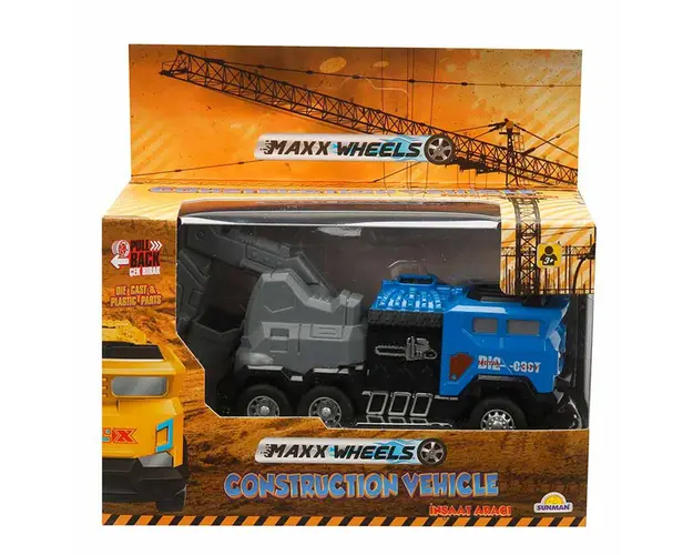 Vehicul de constructie cu excavator, Maxx Wheels, Albastru