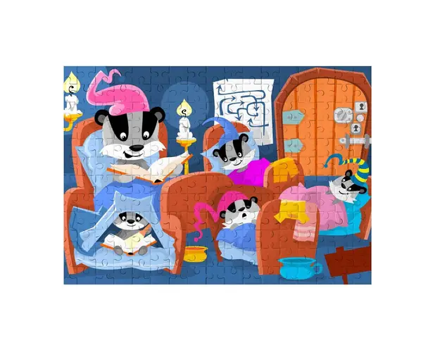 Puzzle Witty Puzzlezz, 100 piese, Ora de culcare
