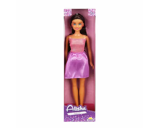 Papusa Alisha in rochie de petrecere, Mov