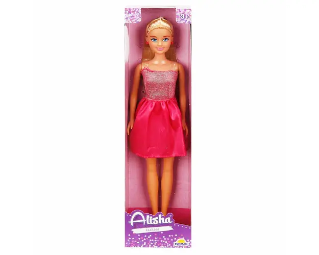 Papusa Alisha in rochie de petrecere, Roz
