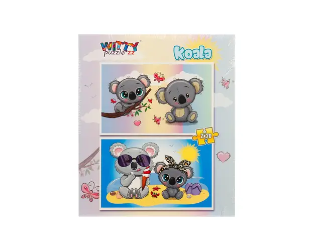 Puzzle Witty Puzzlezz, 2 x 20 piese, Koala