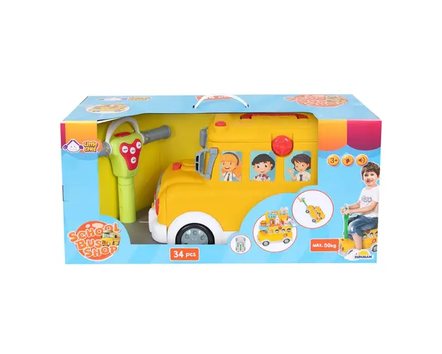 Set de joaca, Little Chef, School Bus Shop, 34 piese