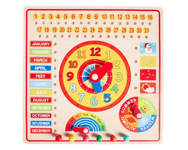 Joc educativ, Woody, Ceasul si lunile