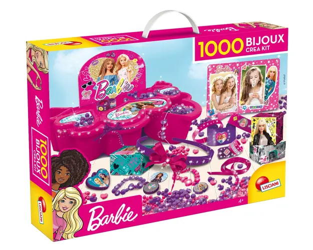 Set de creatie Barbie, Lisciani, 1000 Bijuterii