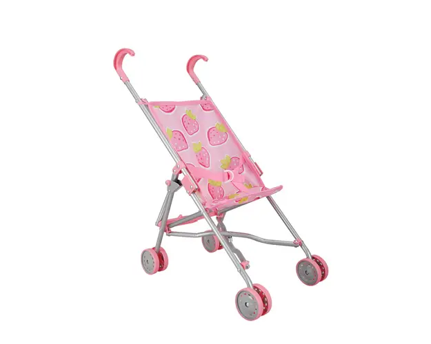 Carucior pliabil pentru papusi, Melobo, Capsuni
