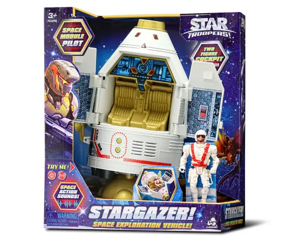 Set capsula spatiala cu figurina, Star Troopers, Lanard Toys