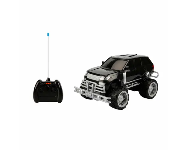 Masinuta cu telecomanda si lumini, Suncon, Negru, 1:14