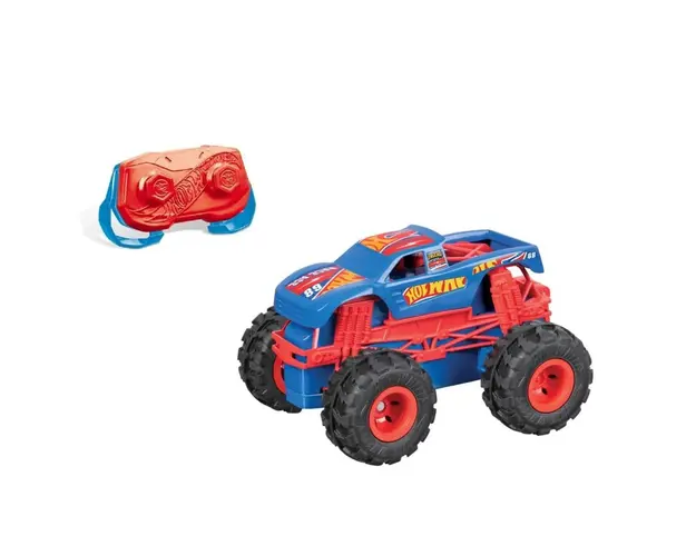 Masina cu telecomanda Hot Wheels Mini Monster Truck, Race Ace