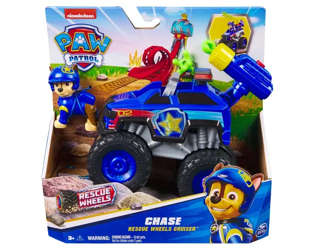 Masinuta cu figurina, Paw Patrol, Rescue Wheels Cruiser, Chase, 20145826