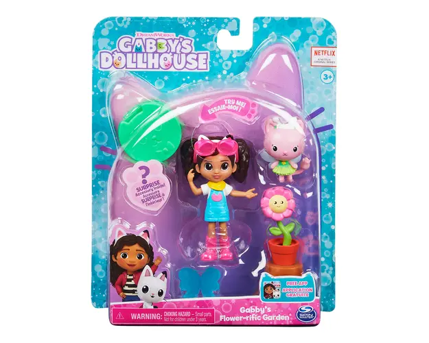 Set de joaca, papusa si accesorii, Gabby's Dollhouse, Floarea din gradina